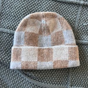 Madewell Checkered Wool Beanie